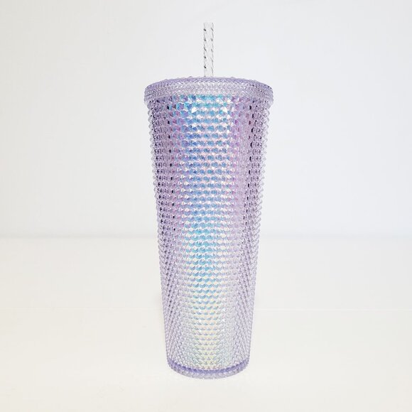 Starbucks Iridescent Studded Bling Venti Coffee Cold Tumbler 24 oz with Straw - Picture 4 of 5